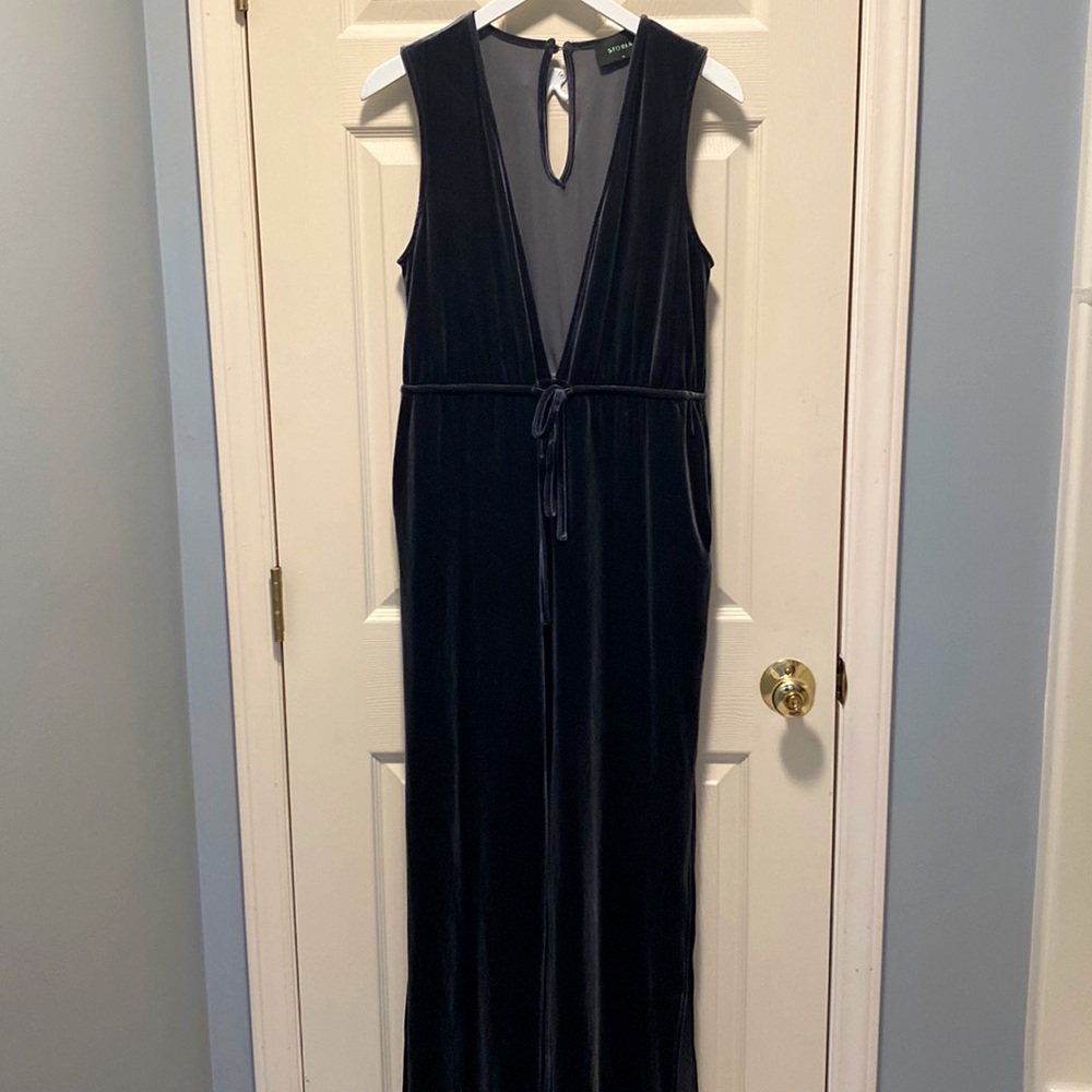 NWOT Storia Velvet Jumpsuit